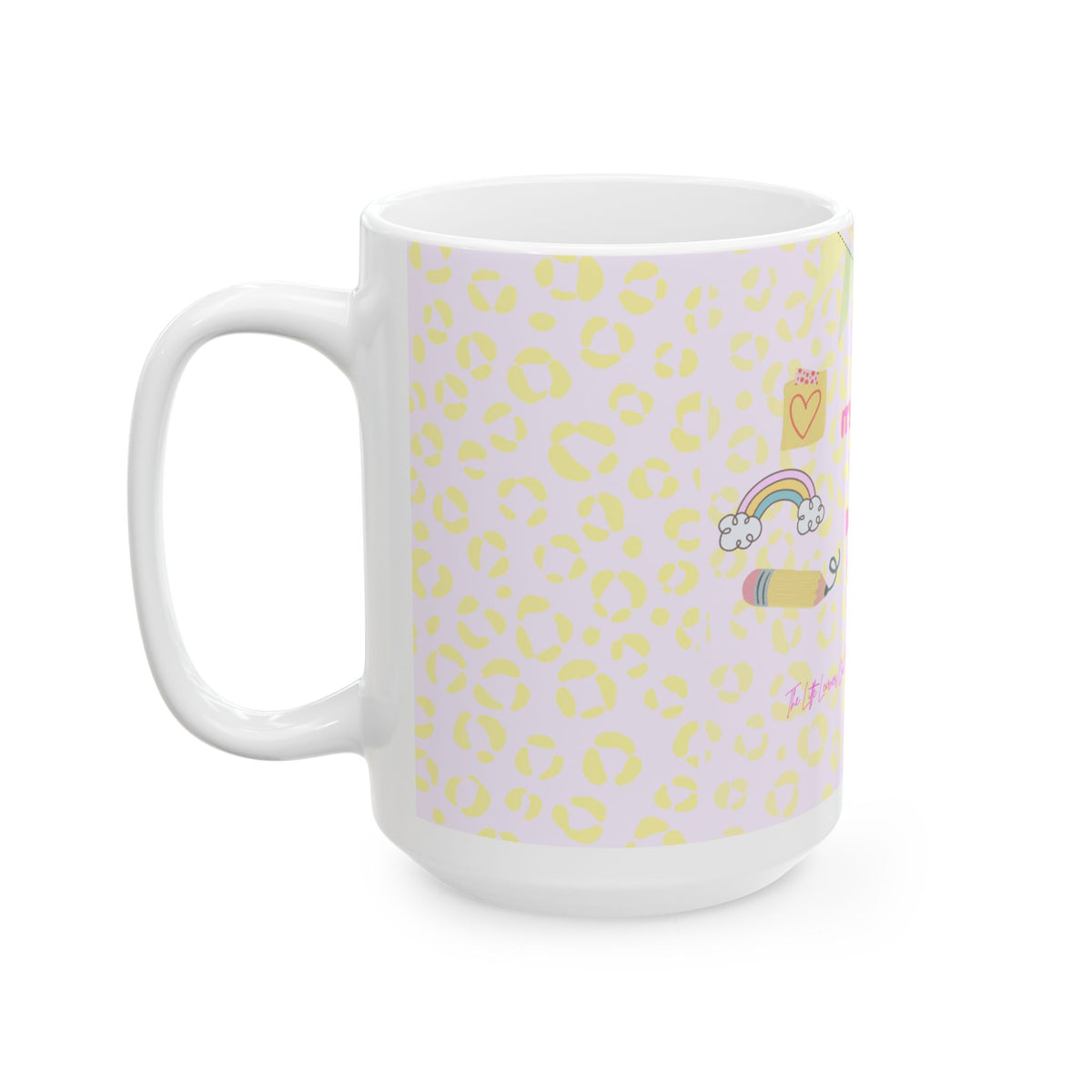 Teacher Mug - "It's a Beautiful Day to Teach Tiny Humans" Cute Pastel Classroom Coffee Cup
