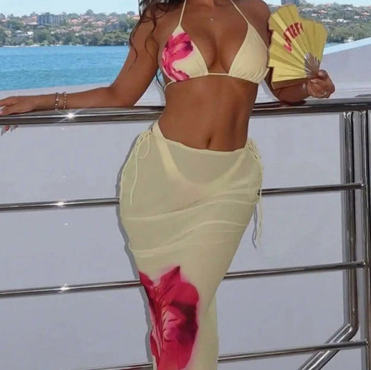 Bikini Set with Long Cover-Up
