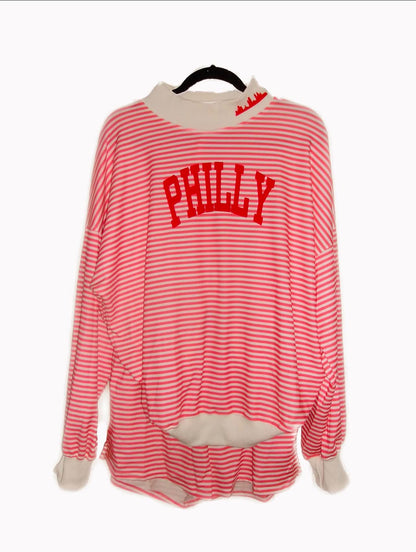 Red Stripe Mock Set