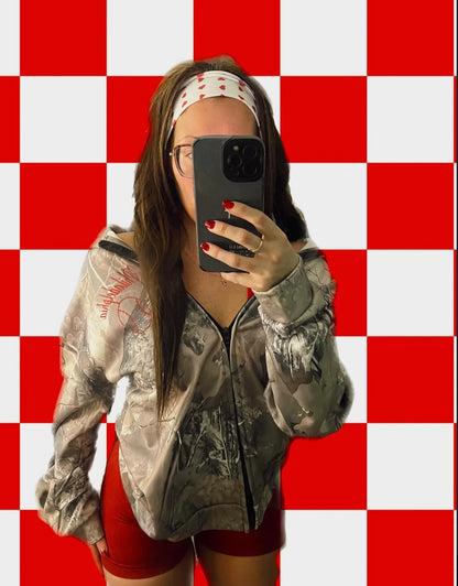 Camo Baseball Zip Up